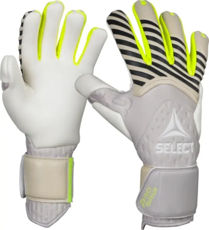 Воротарські рукавиці Select 88 PRO GRIP V26 бежево-чорно-лимонні 601889-100