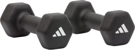 Гантелі Adidas DUMBBELLS чорні (2 х 2,0 кг) ADWT-11402-NL