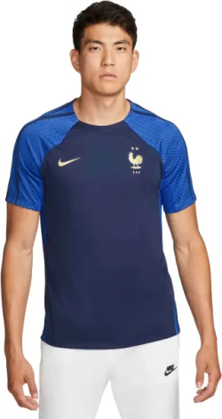 Футболка сборной Франции Nike FFF STRIKE DRI-FIT темно-сине-синяя DH6444-410