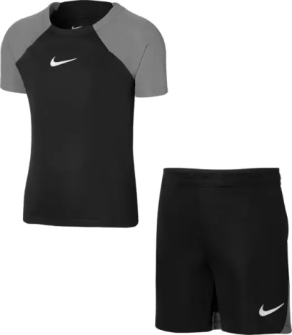 Комплект футбольной формы детский Nike DRI-FIT ACADEMY PRO черно-серый DH9484-013
