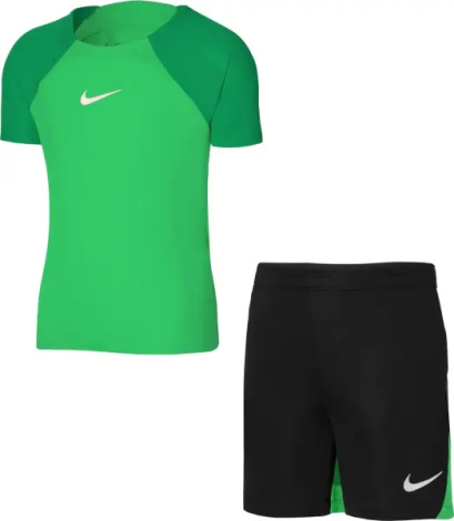 Комплект футбольної форми дитячий Nike DRI-FIT ACADEMY PRO зелено-чорний DH9484-329