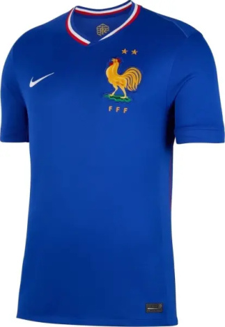 Футболка сборной Франции Nike FFF DRI-FIT REPLICA 2024-2025 домашняя синяя FJ1259-452