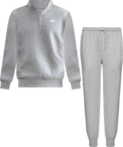 Спортивный костюм Nike CLUB серый FN3864-063&FN3801-063
