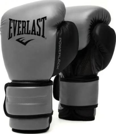 Рукавички боксерські Everlast POWERLOCK 2R TRAINING GLOVES сірі (12 унцій) P00002305