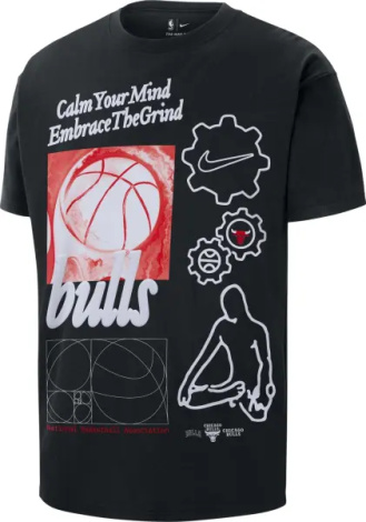 Футболка Nike CHICAGO BULLS COURTSIDE NBA MAX90 чорна HQ0628-010