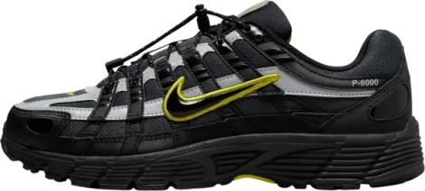Кроссовки женские Nike P-6000 черно-серо-желтые FV0943-001