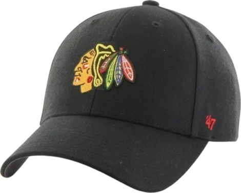 Кепка 47 Brand CHICAGO BLACKHAWKS чорна H-MVP04WBV-BKA