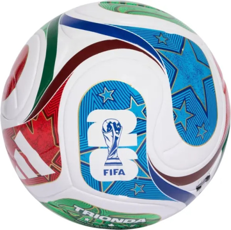 Футбольный мяч Adidas FIFA WORLD CUP 26 TRIONDA LEAGUE бело-красно-зелено-синий Размер 5 JD8030