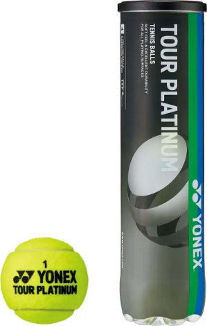 Набір м'ячів для тенісу Yonex TOUR PLATINUM 4B жовтий (4 штуки) TBTRPT4B
