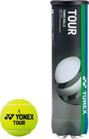 Набір м'ячів для тенісу Yonex TOUR 4B жовтий (4 штуки) TBTR4b