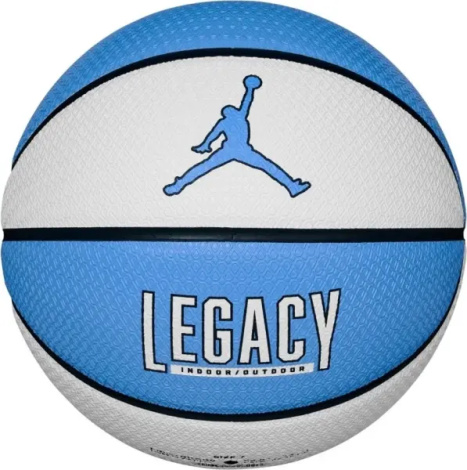 Баскетбольный мяч Nike JORDAN LEGACY 2.0 8P DEFLATED голубо-белый Размер 7 J.100.8253.165.07