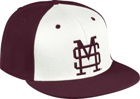 Кепка Adidas MISSISSIPPI STATE BULLDOGS FITTED WOOL бордово-біла GN9761