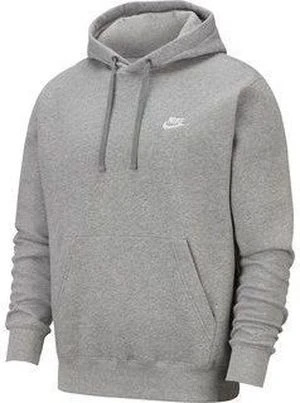 Толстовка Nike NSW CLUB HOODIE PO BB серая BV2654-410