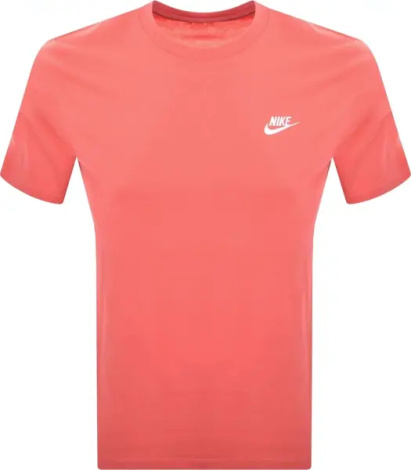 Футболка Nike SPORTSWEAR CLUB TEE коралловая AR4997-814