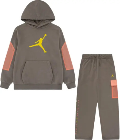 Спортивный костюм подростковый Nike JORDAN HIKE MIKE FRENCH TERRY коричнево-оранжевый 95F517-G7O__95F521-G7O