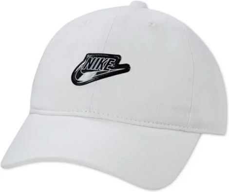 Кепка детская Nike BUBBLE FUTURA CLUB белая 8A3161-001