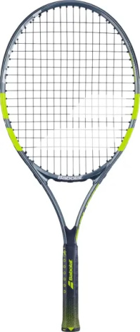 Ракетка для тенісу дитяча Babolat CARLITOS JR 25 CV темно-сіро-лаймова 140524-100