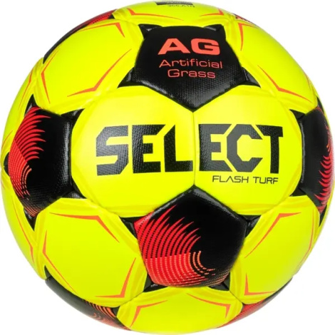 Футбольный мяч Select FLASH TURF (FIFA BASIC) V26 желто-красный Размер 5 057501-008