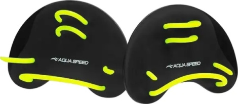 Лопатки для плавания Aqua Speed ​​FINGER PADDLES черно-желтые 723