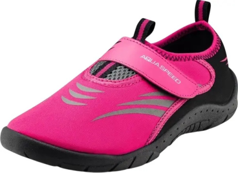 Аквашузи Aqua Speed AQUA SHOE 27 рожево-чорні 642-27C