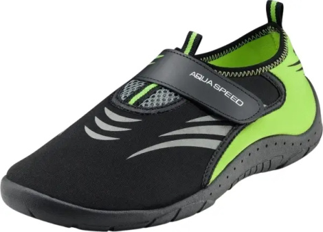 Аквашузы Aqua Speed AQUA SHOE 27 черно-салатовые 642-27A