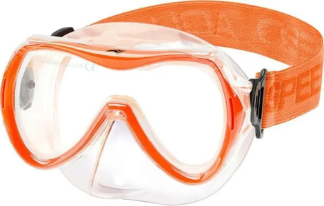 Маска для плавания детская Aqua Speed ALIZE FS оранжевая 622-75