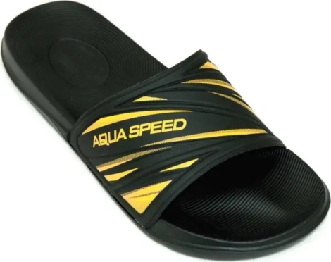 Шльопанці Aqua Speed IDAHO чорно-жовті 514-18
