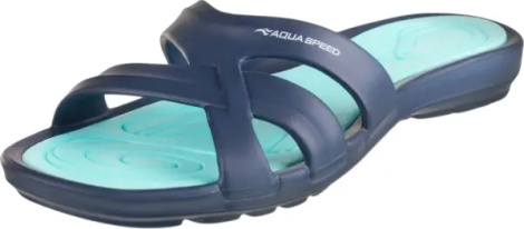 Шлепанцы женские Aqua Speed PANAMA темно-сине-бирюзовые 513-10