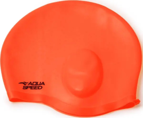 Шапочка для плавания Aqua Speed EAR CAP COMFORT оранжевая 289-75