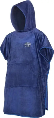 Полотенце-пончо Aqua Speed PONCHO темно-синее 90x220 см 288-10