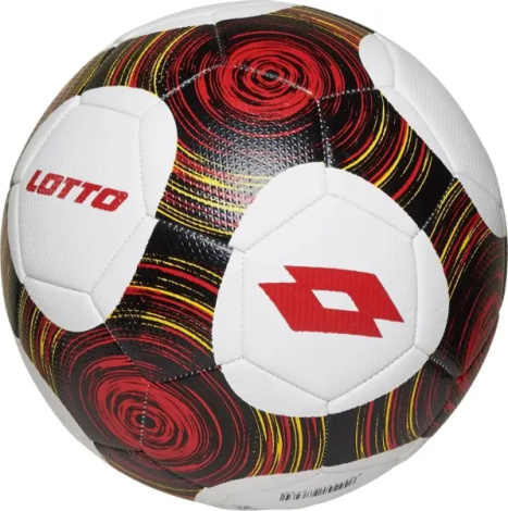 Футбольный мяч Lotto BALL FB 700 5 бело-красно-желто-черный Размер 5 223028/223027/1ZT