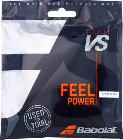 Струна для ракеток для тенниса Babolat TOUCH VS 12M 1.3 черная (12 метров) 201031-105