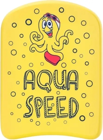 Доска для плавания детская Aqua Speed KIDDIE KICKBOARD желтая 186-octopus