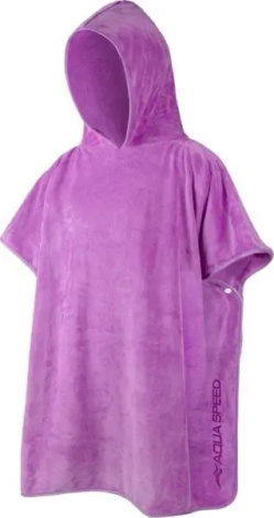 Полотенце-пончо детское Aqua Speed KID'S PONCHO сиреневое 80x140 см 145-09