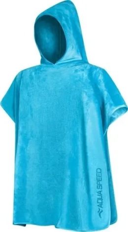 Полотенце-пончо детское Aqua Speed KID'S PONCHO голубое 80х160 см 145-02