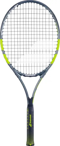 Ракетка для тенниса детская Babolat CARLITOS JR 26 CV темно-серо-лаймовая 140525-100