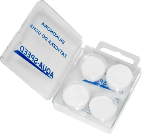 Беруші Aqua Speed SILICONE EAR'S PLUG прозоро-білі 131