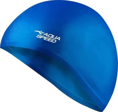 Шапочка для плавания Aqua Speed EAR CAP синяя 128-01