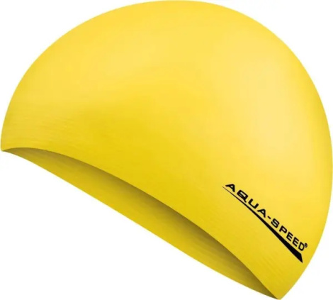 Шапочка для плавания Aqua Speed SOFT LATEX желтая 122-18