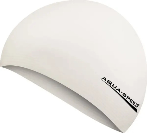 Шапочка для плавания Aqua Speed SOFT LATEX белая 122-05