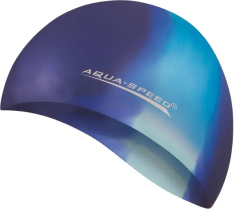 Шапочка для плавания Aqua Speed BUNT темно-сине-голубая 113-76