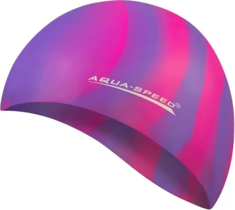 Шапочка для плавания Aqua Speed BUNT фиолетово-розовая 113-62
