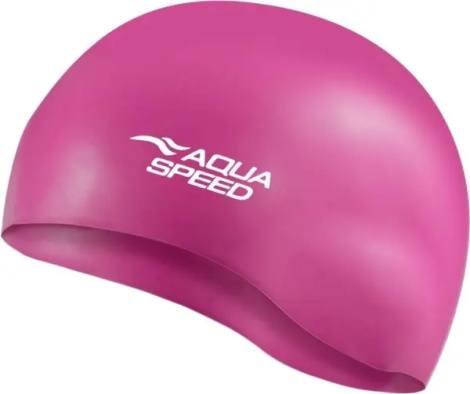 Шапочка для плавания Aqua Speed MONO темно-розовая 111-29