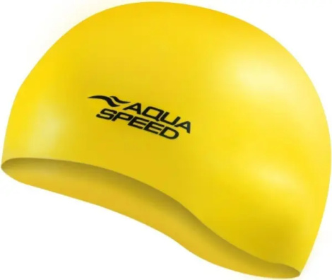 Шапочка для плавания Aqua Speed MONO желтая 111-18