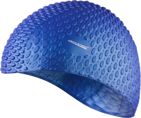 Шапочка для плавания Aqua Speed BUBBLE темно-синяя 102-10