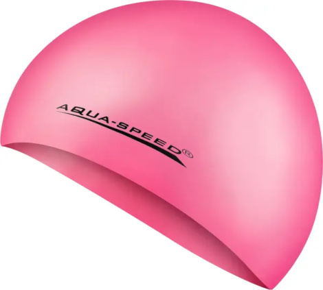 Шапочка для плавания Aqua Speed MEGA розовая 100-03