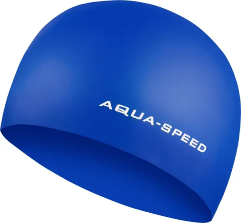 Шапочка для плавания Aqua Speed 3D CAP синяя 092-01
