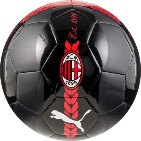 Футбольный мяч Puma AC MILAN 24/25 PRE-MATCH черно-красный Размер 5 084544-07