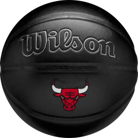 Баскетбольный мяч Wilson NBA TEAM PREMIERE CHICAGO BULLS черный Размер 7 WZ4026405XB7
