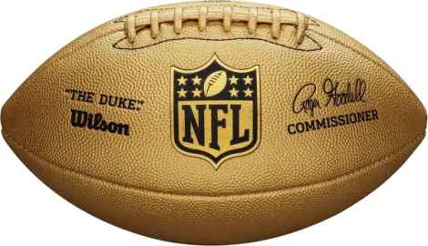 М'яч для американського футболу Wilson NFL THE DUKE METALLIC EDITION FOOTBALL золотий Розмір 9 WTF1826XB